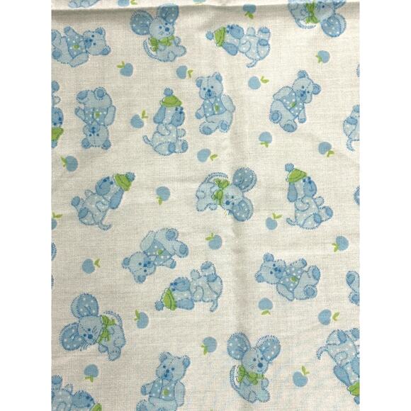 Little Blue Animals, Fabric Panel, White Base, Sewing Supply, ~ 250213-WH 307 - Picture 1 of 4